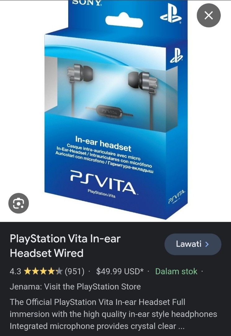 Ps vita in sales ear headset