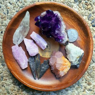 [Pt.2] Assorted Raw Crystal Specimens (kyanite, quartz, kunzite, apophyllite)