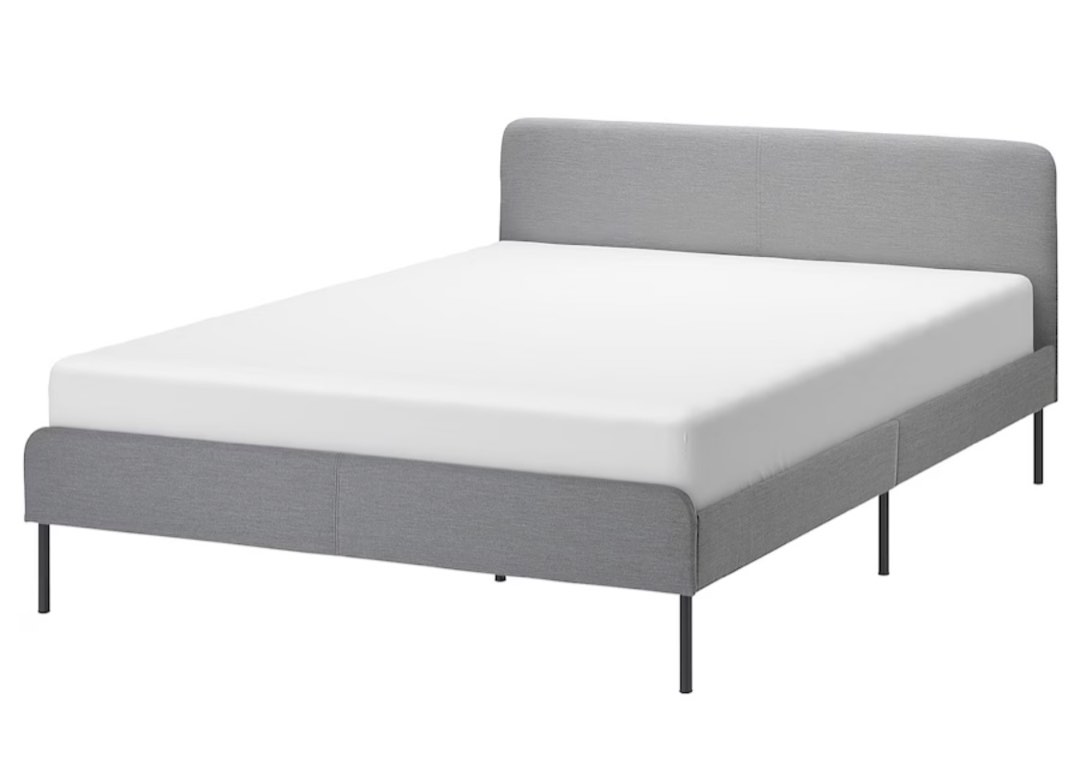 HIPVAN Queen bed + IKEA Bedframe, Furniture & Home Living, Furniture