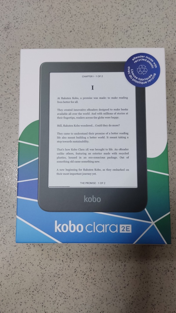 Rakuten Kobo Clara 2E eReader. 6” HD E Ink Carta 1200. 16GB. Bluetooth