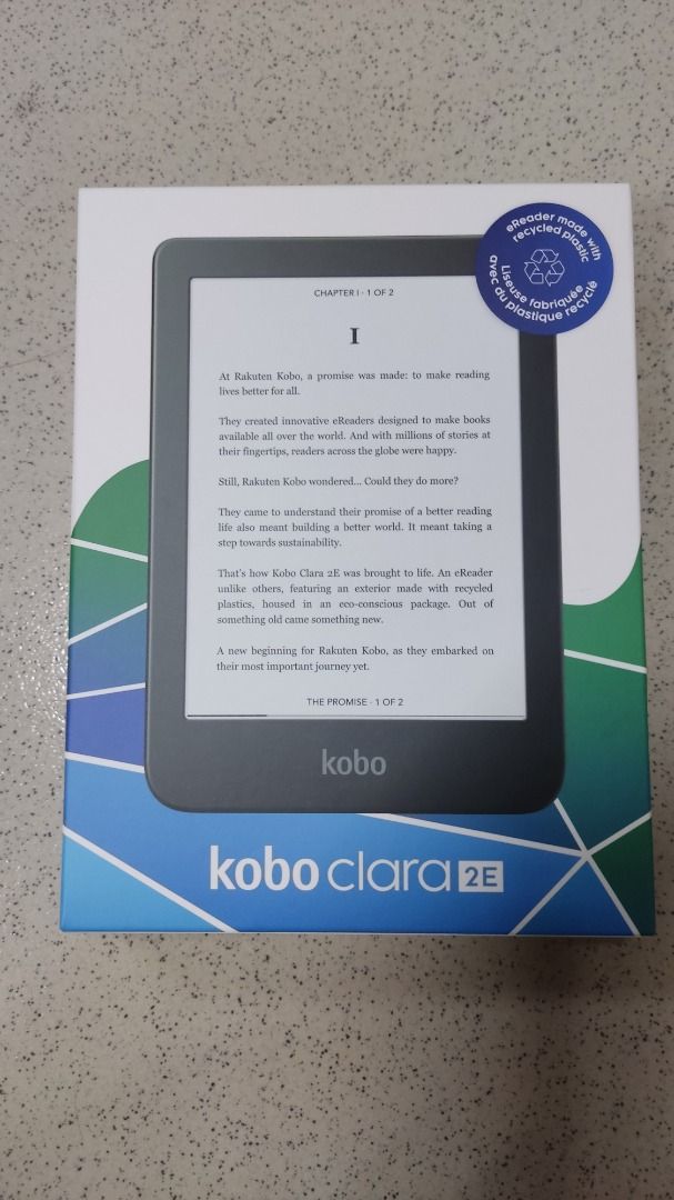 Kobo Clara 2E eReader Bundle with Black SleepCover 6” Touchscreen WiFi 16GB  Waterproof