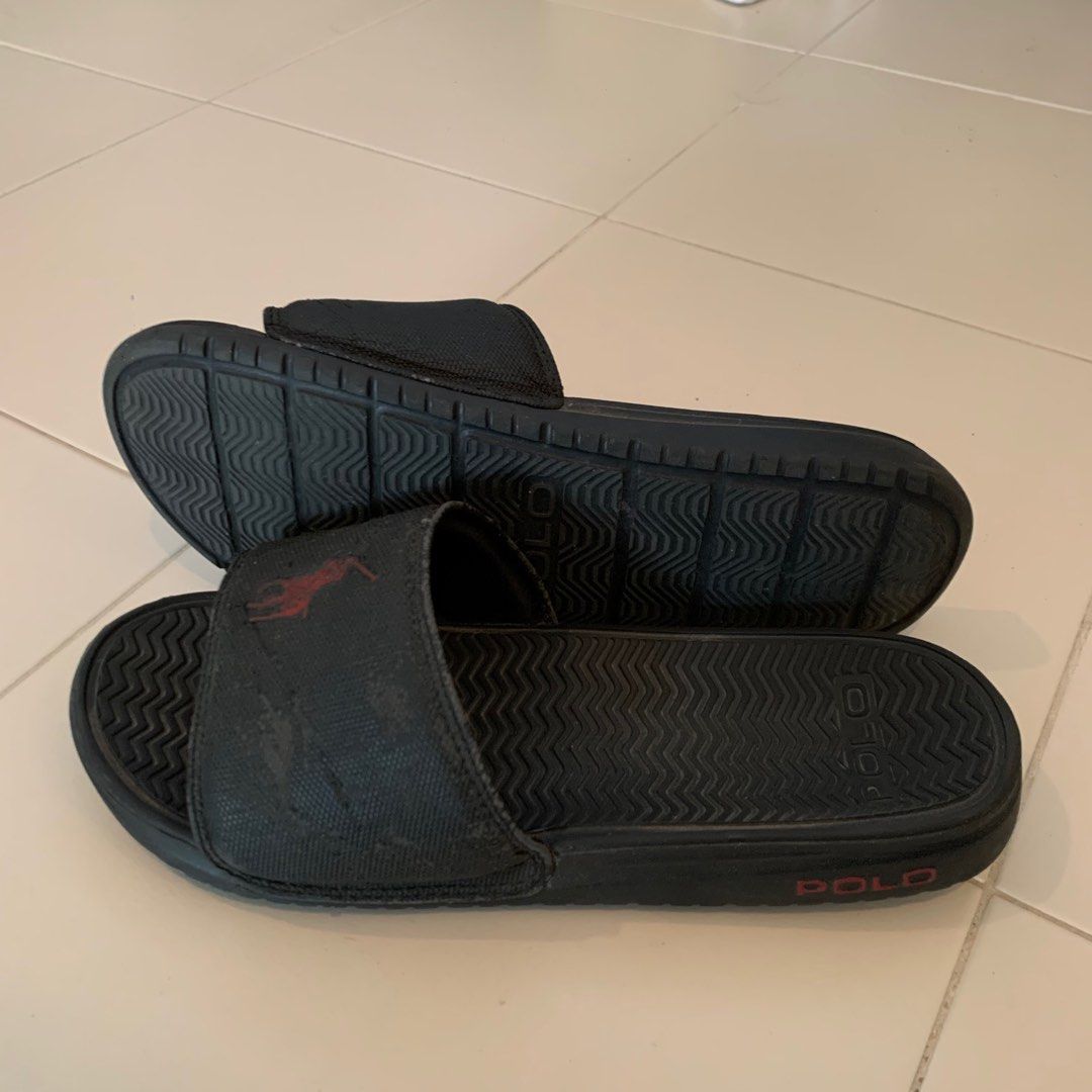Ralph lauren cheap sliders black