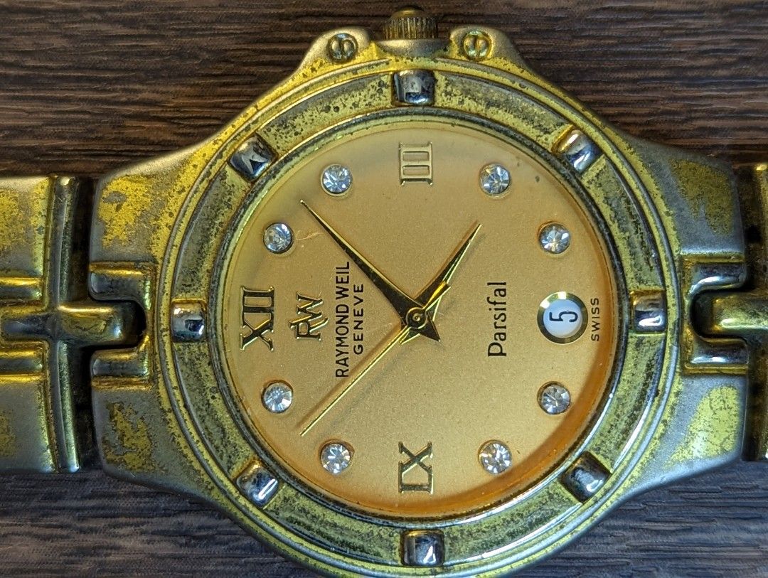 Raymond weil 24k sale gold