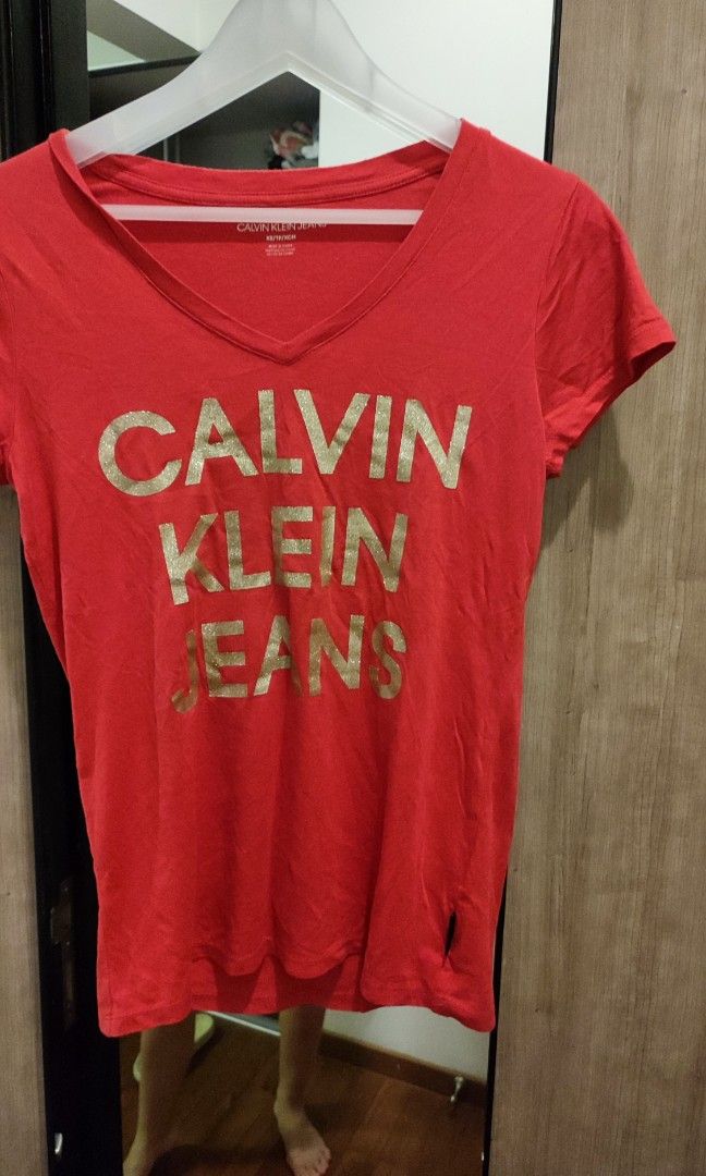 calvin klein t shirt red