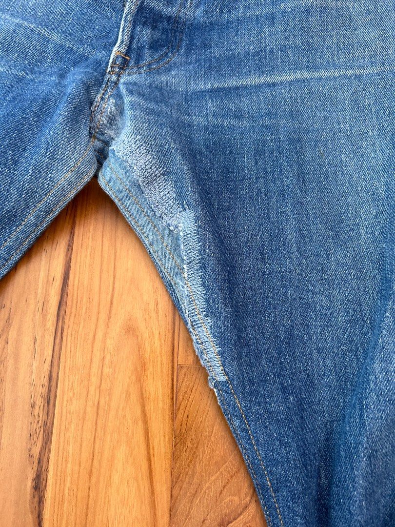 RE/DONE Levis High Rise Ankle Crop in Indigo, Women's Fashion