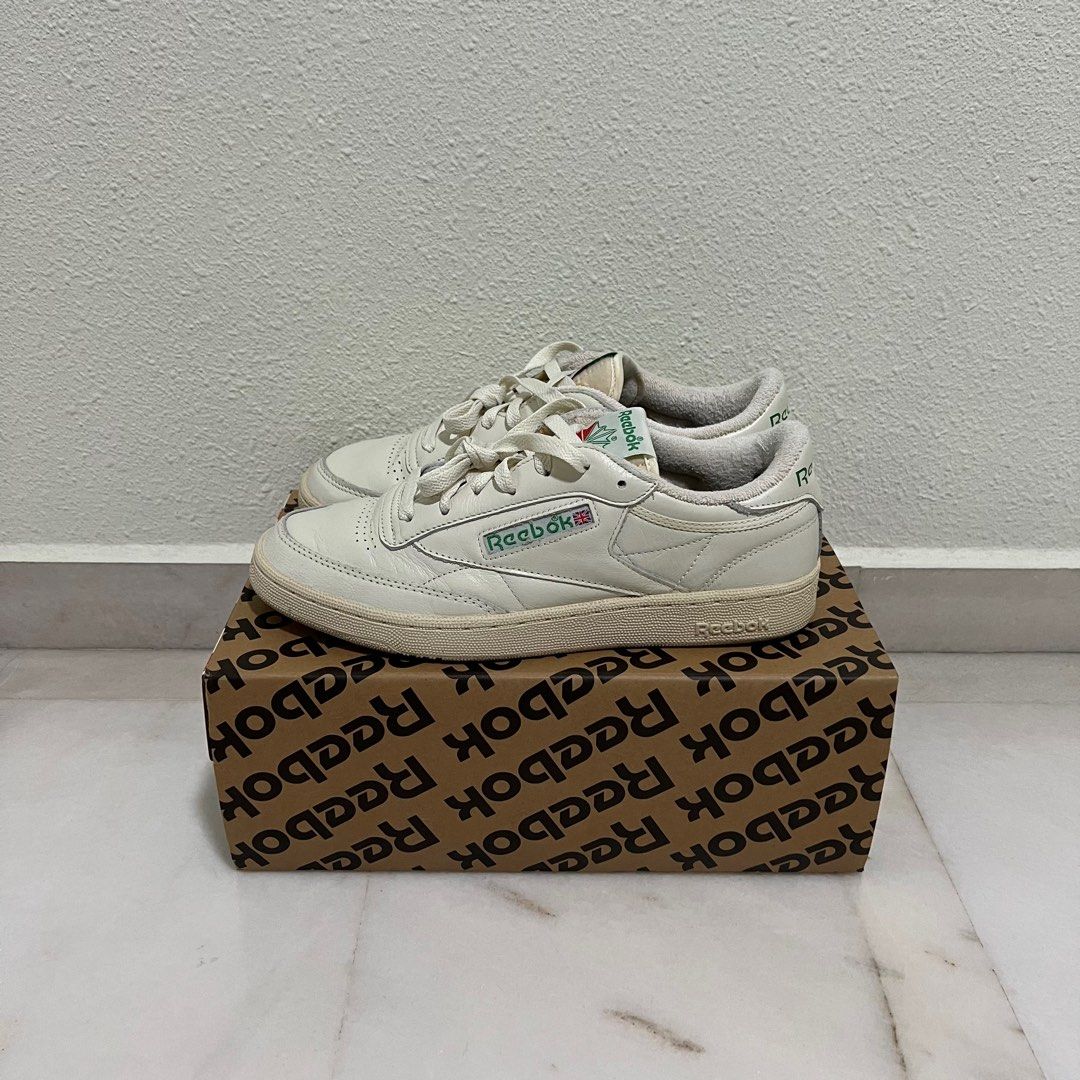 Reebok Club C Vintage 1985 TV Chalk White Green Cream