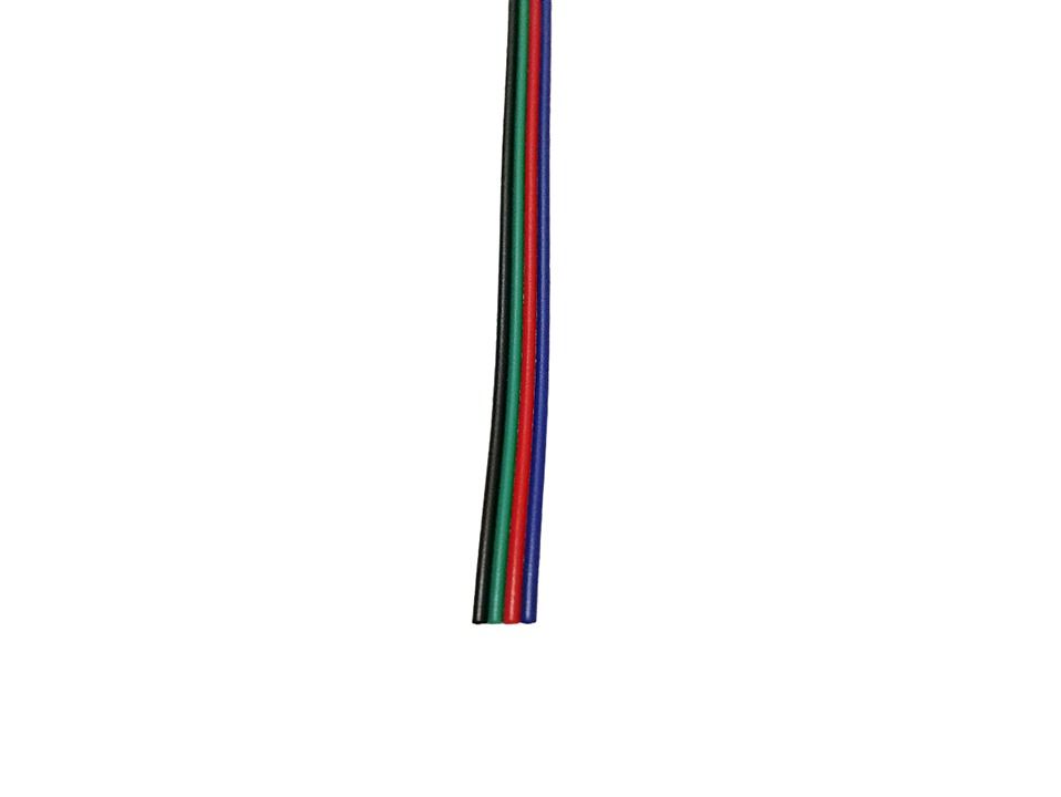 RGB WIRE CONNECTOR 4-WIRE STRANDED 22-AWG 12V, BEST FOR MULTI-COLOR LED ...