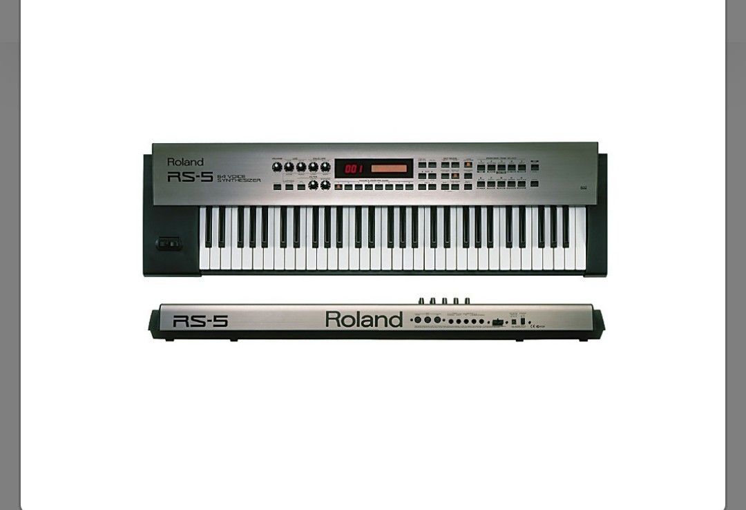 Roland rs 5 store 64 voice synthesizer