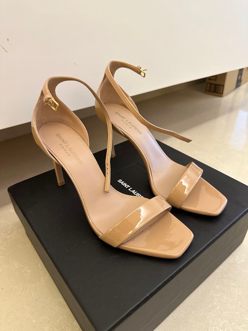saint laurent amber slingback sandals