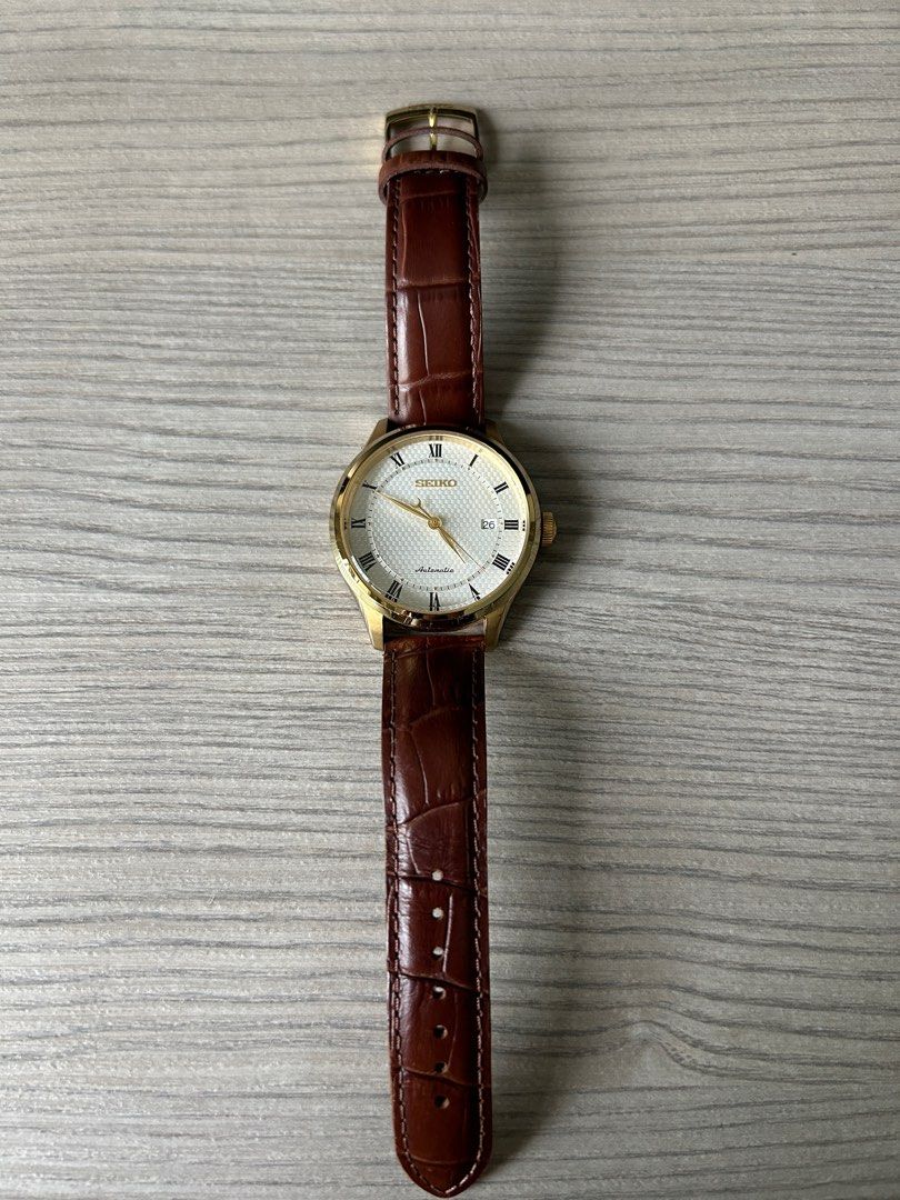Seiko automatic new arrivals 23 jewels leather