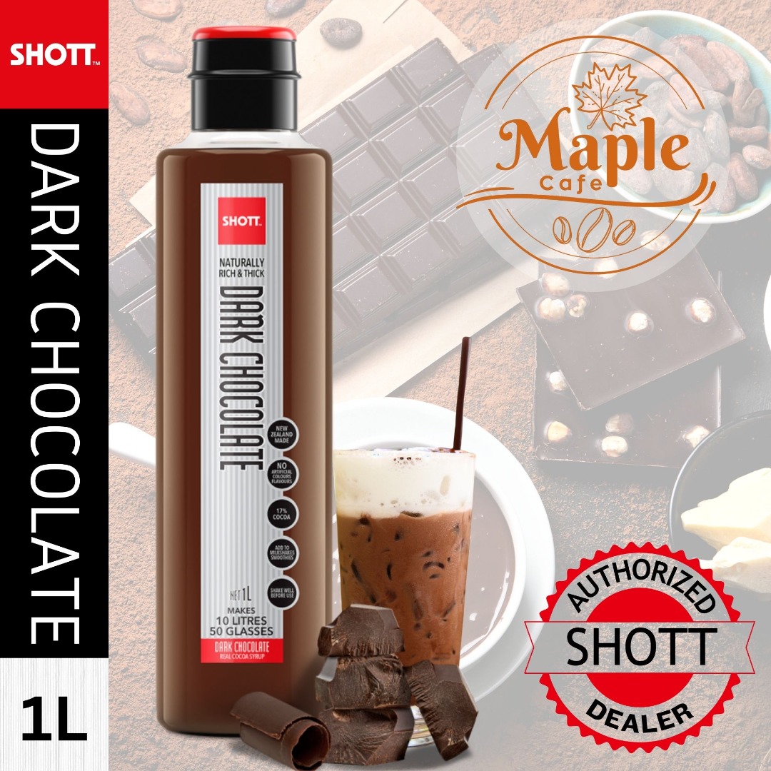 Shott Dark Chocolate Syrup 1 Liter Beverages Flavoring, Food & Drinks ...