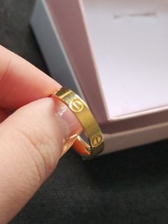Size 17.5cm Gold plated ring