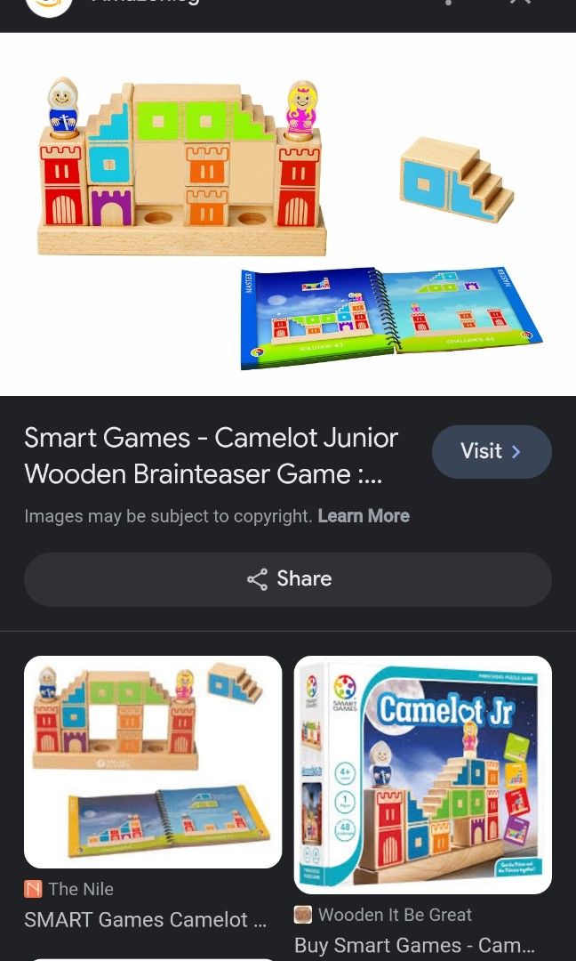Buy Camelot Jr. from SmartGames, Brain teaser puzzle games
