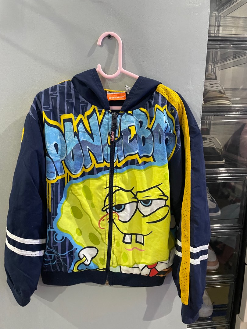 Spongebob jacket, Babies & Kids, Babies & Kids Fashion on Carousell