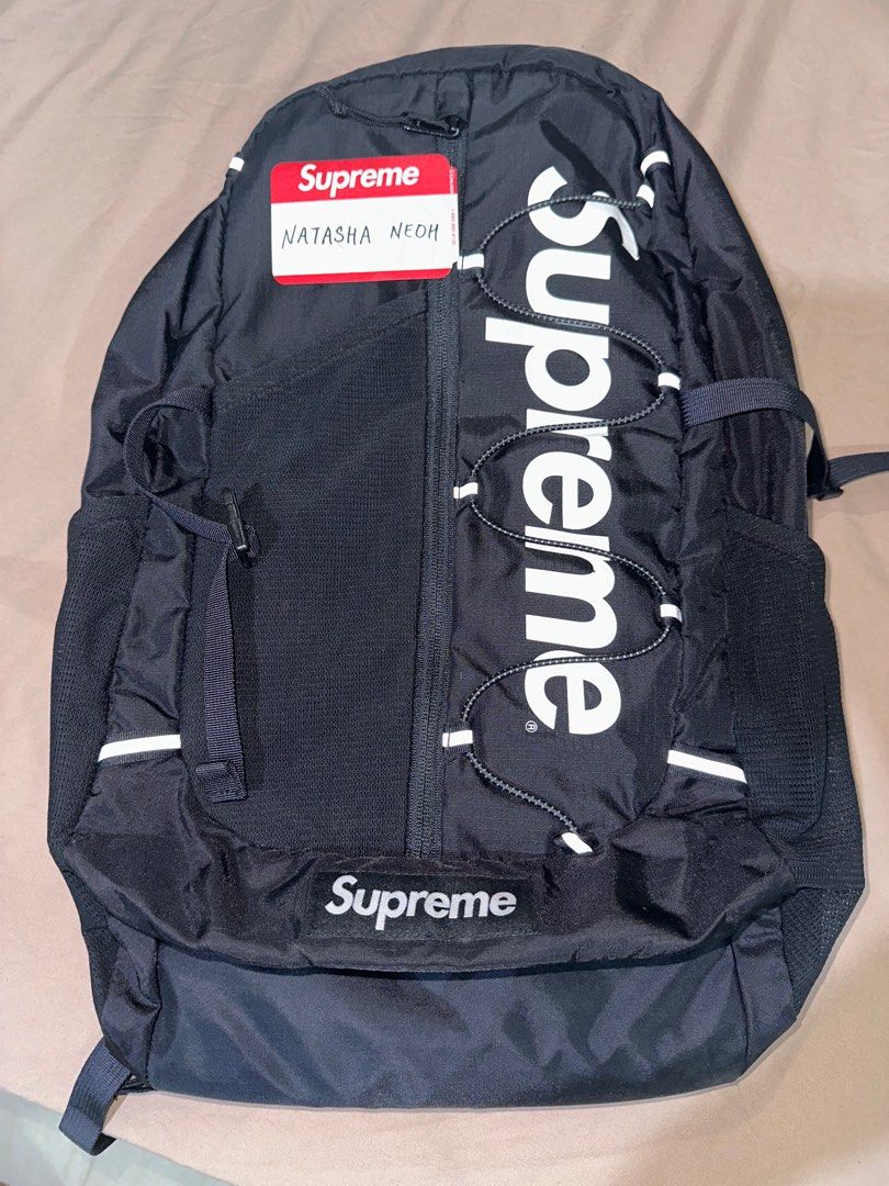 Supreme backpack ss17 shop black