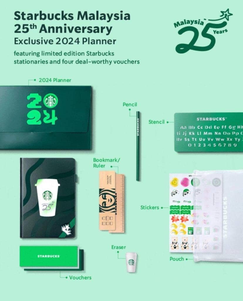 Starbucks 2024 planner set, Hobbies & Toys, Collectibles & Memorabilia