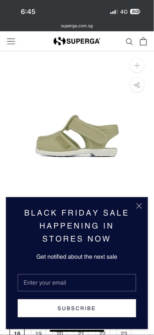 Superga x Drea Chong 1200 Cotton Baby Sandal Green Sage Babies