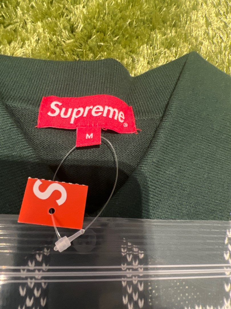Supreme Plaid Knit Polo SS18 Carousell