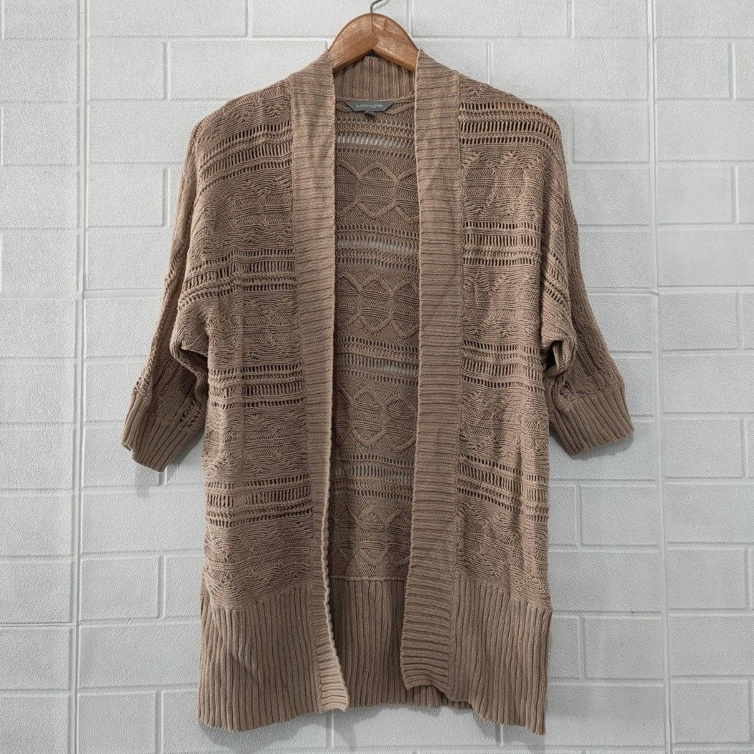SUZANNE GRAE Cardigan Knit Fesyen Wanita Pakaian Wanita Baju