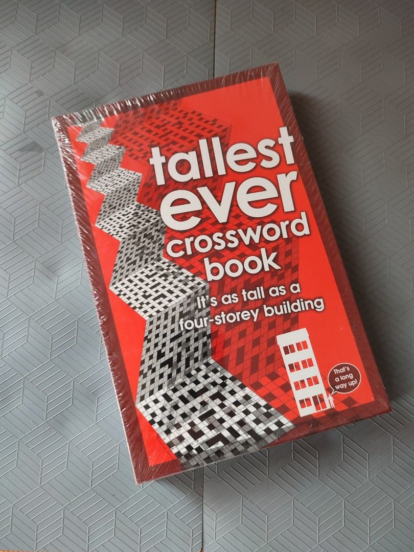 Tallest ever crossword book(It #39 s as tall as a four storey building