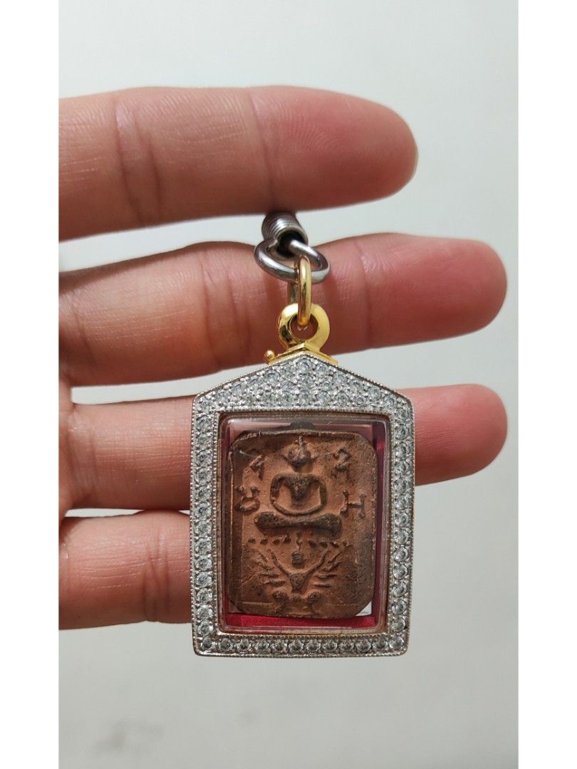 Phra Phikanet Amulet by Luang Pho Wijit Anuchato - Blessed Protection Charm main image 0