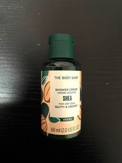 THE BODY SHOP SHOWER CREAM CRÈME DOUCHE SHEA FOR DRY SKIN NUTTY & CREAMY VEGAN 60 mI 乳木果沐浴乳64191656318977110