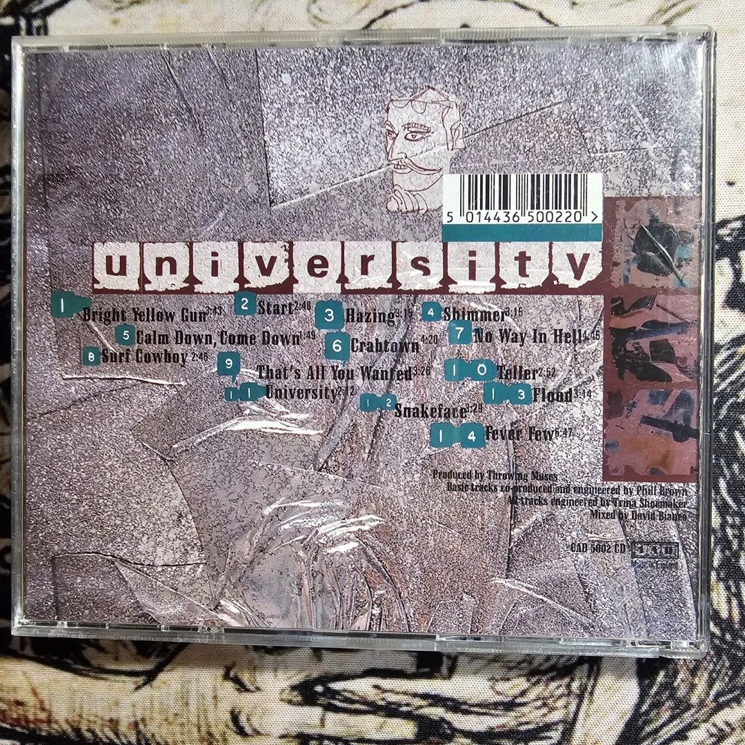 Throwing Muses University CD VG, Hobbies & Toys, Music & Media, CDs