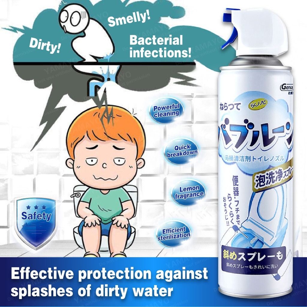 Toilet Bowl Cleaner Mousse Foam Spray 500ml Cleaning Detergent