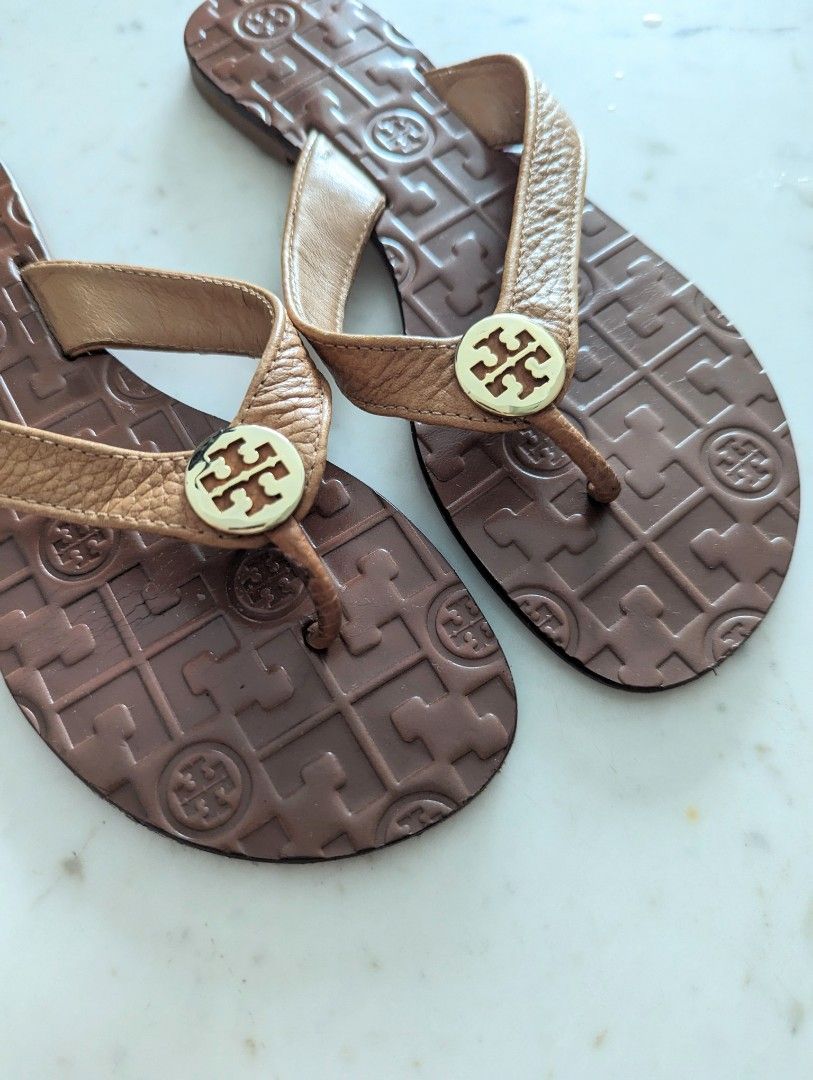 Tory Burch Thora Flat Sandals Women s Fashion Footwear Sandals