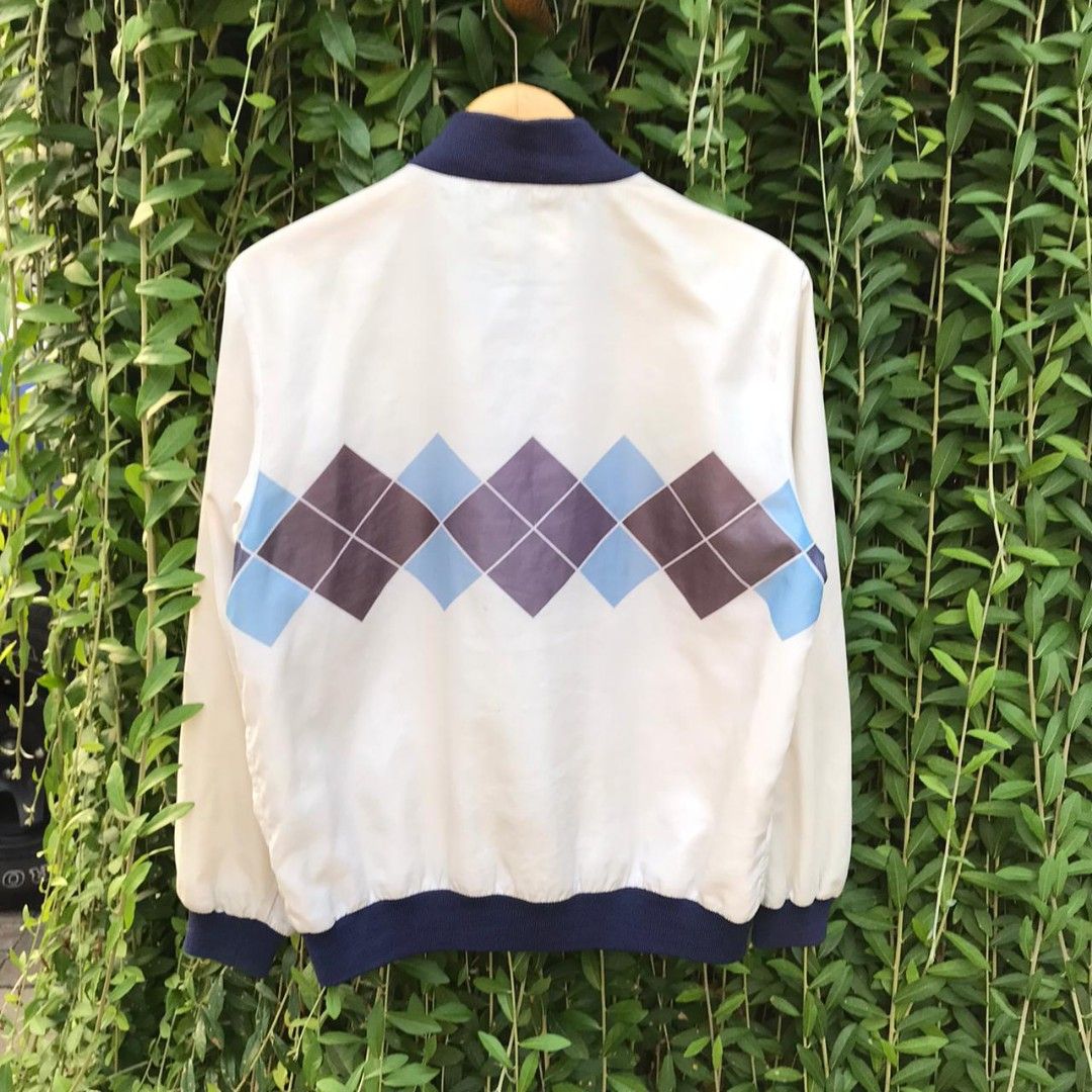 Tracktop Adidas Argyle Vintage Fesyen Pria Pakaian Baju Luaran di Carousell
