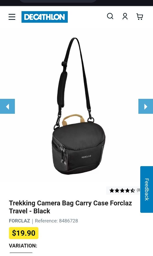 Camera top bag decathlon