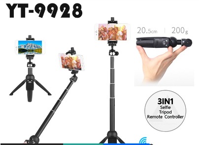 Yunteng YT-9928 Selfie Stick Vlog Tripod