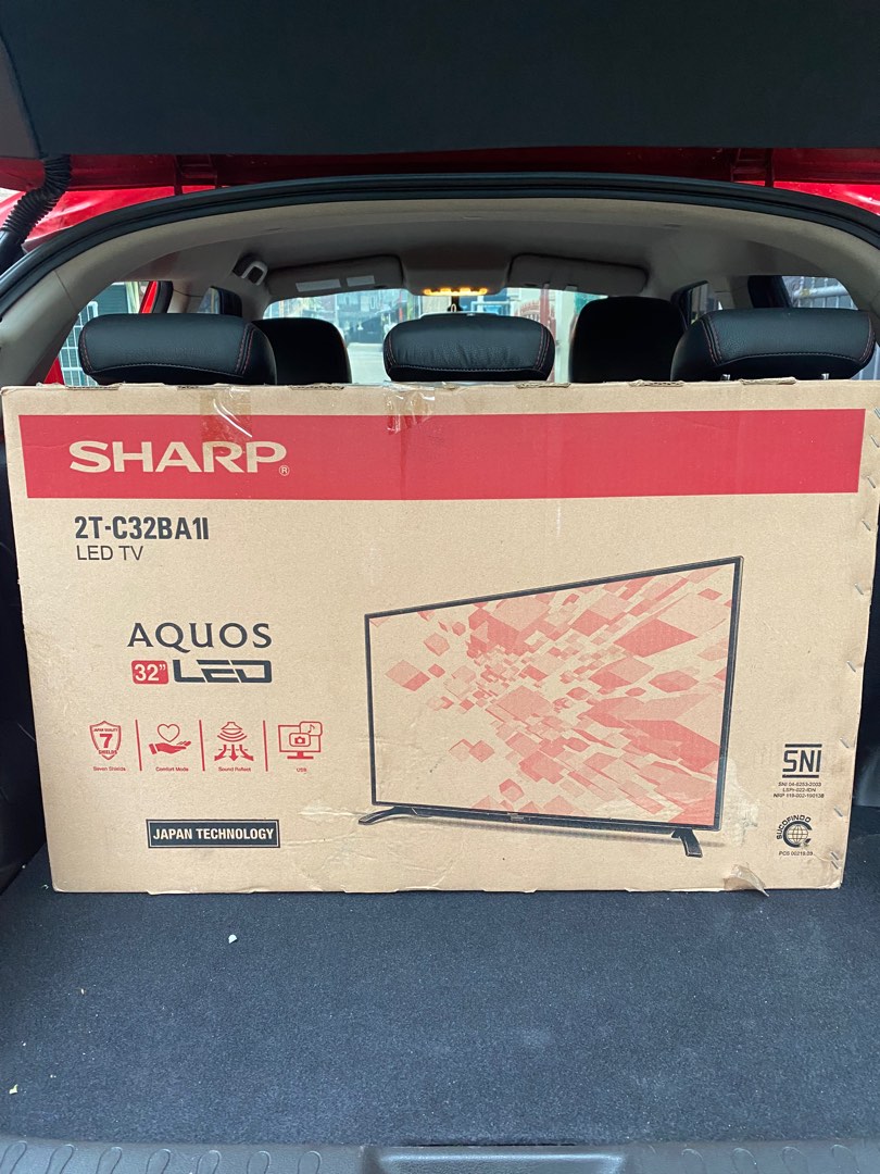 Tv Sharp led 32 inch, Elektronik, TV & Perlengkapan Hiburan di Carousell