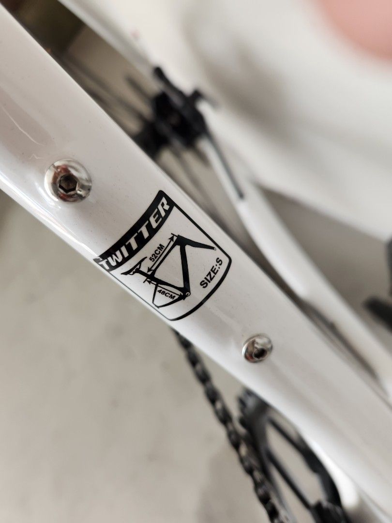 Twitter bike best sale size chart