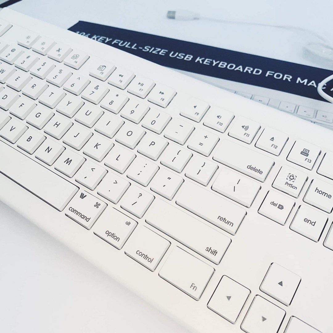 Unused Macally Keyboard (Category: Computer Keyboard) located in Antipolo. Submitted by ahmbixiozah (Listing ID 1267739046, Image 3). Description: 104 key full-size USB keyboard for Mac and PC .