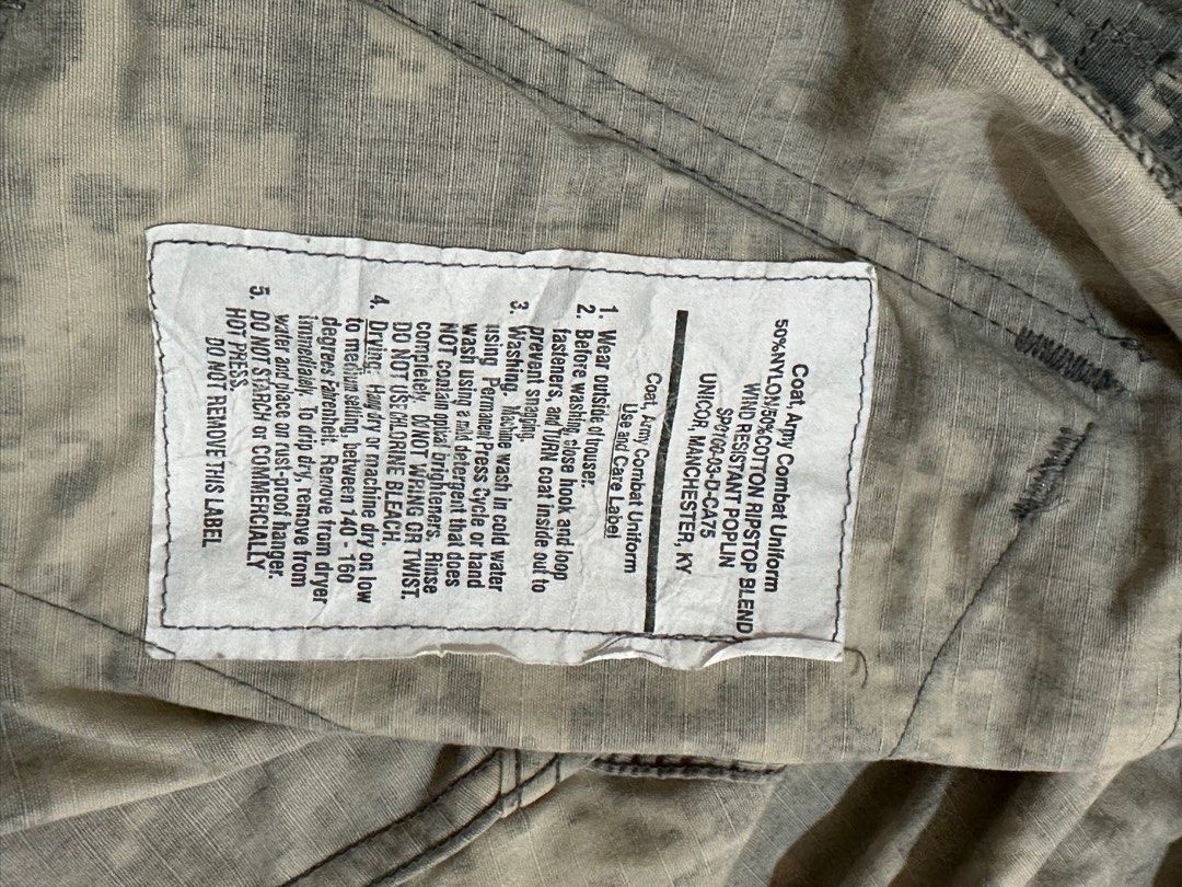 US Army Combat Uniform, Men's Fashion, Coats, Jackets and Outerwear on ...