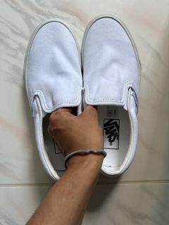 Cheap white slip new arrivals on vans womens