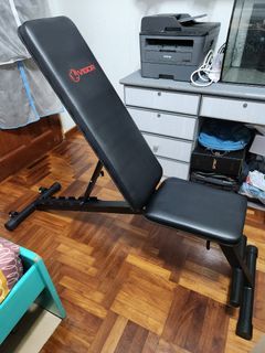 VIGOR Folding Adjustable Bench with Transport Wheels