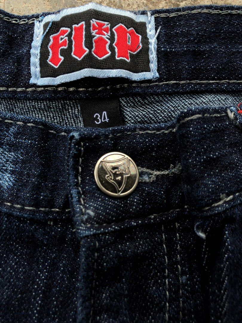 Vintage NOS Flip Skateboarding Jorts, Men's Fashion, Bottoms, Jeans on