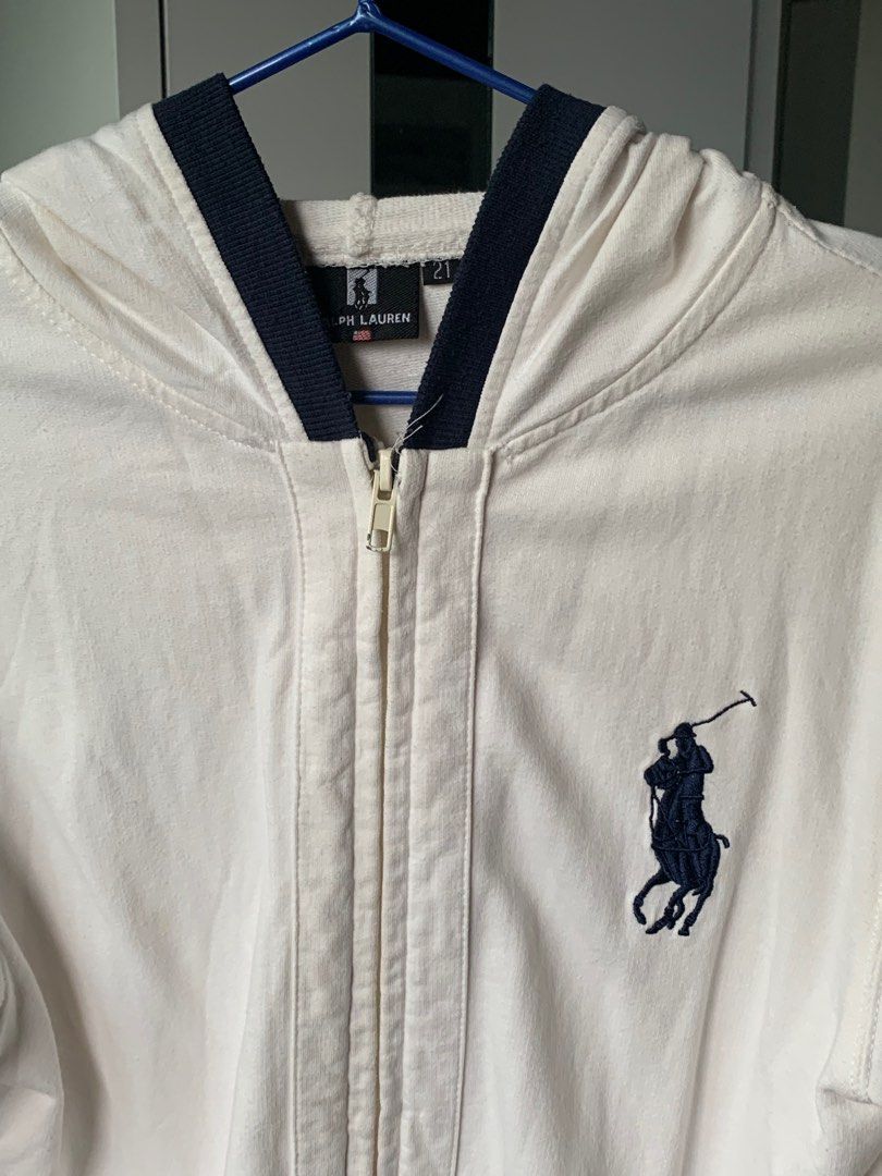 White best sale polo jacket