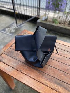 Vivienne Westwood Leather Flap Handle Bag