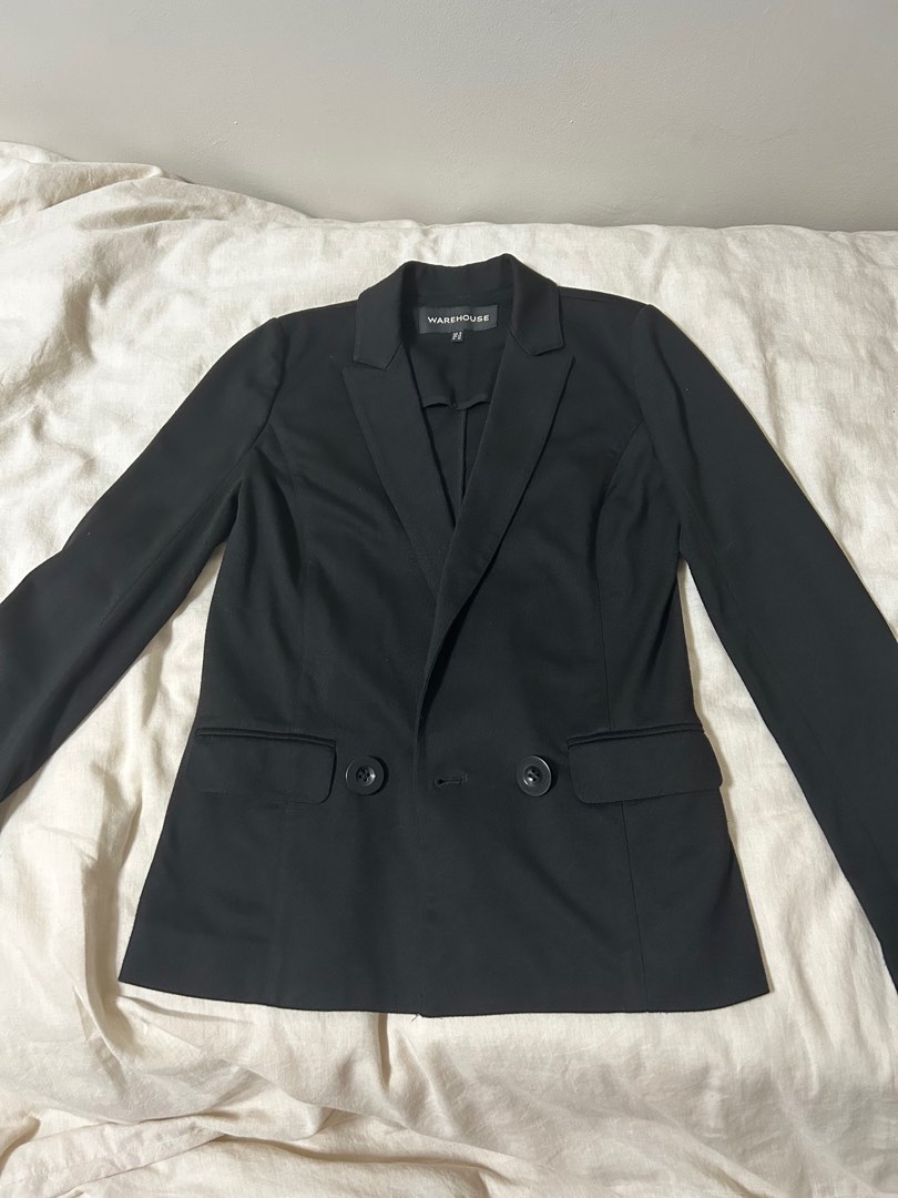 Warehouse black blazer outlet
