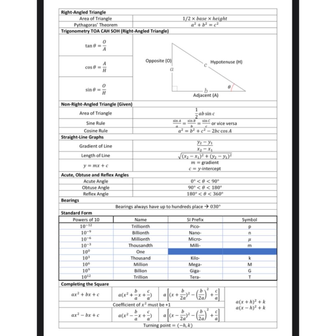 RAFFLES STUDENT Sec 3/4 O Level E/A Math Package [Top Student's Notes ...
