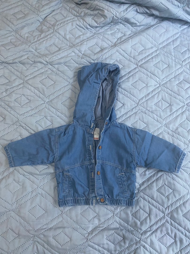 Zara baby denim jacket, Babies & Kids, Babies & Kids Fashion on Carousell