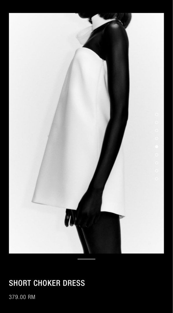 short choker dress zara