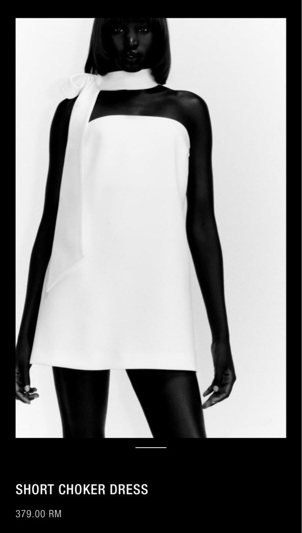 short choker dress zara