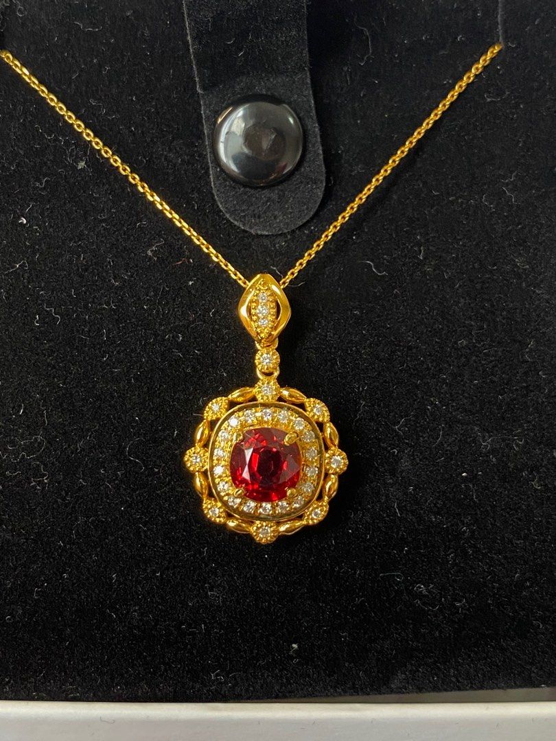Red deals spinel pendant