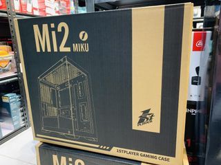 💯1STPLAYER Miku MI2 Gaming PC Case M-ATX Tempered Glass Front Side White