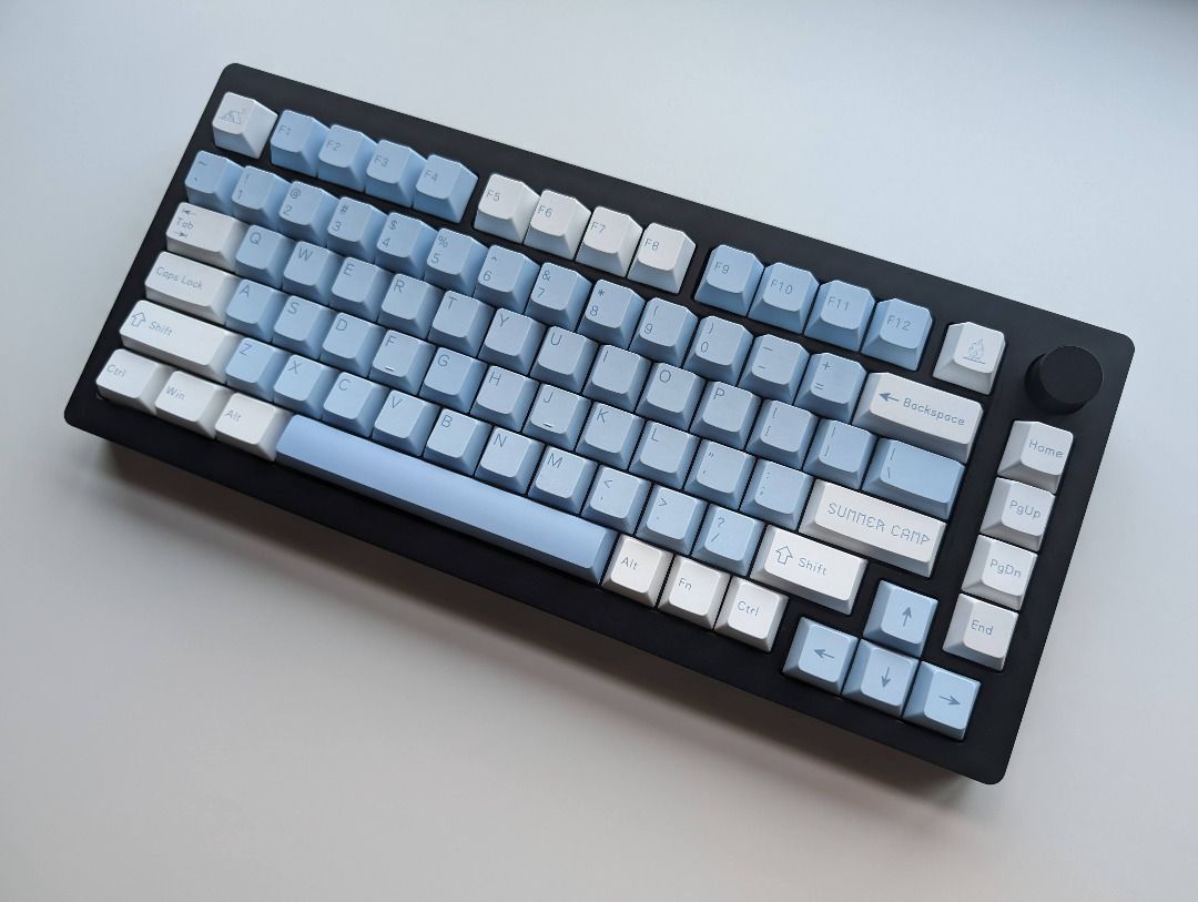 75% Custom Mechanical Keyboard (BlueCloudSky2711) - Fully Modded Tri ...