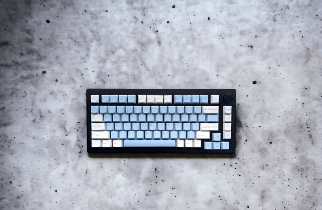 75% Custom Mechanical Keyboard (BlueCloudSky2711) - Fully Modded Tri ...